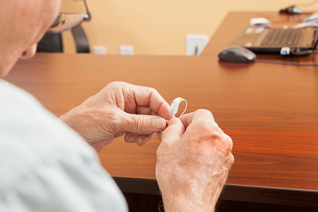 putting together a hearing aid