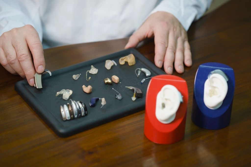 a whole set of hearing aids
